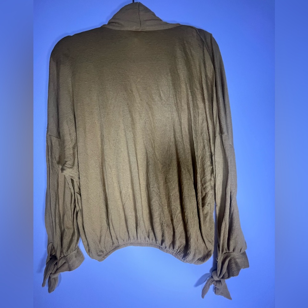 Blu Pepper Mustard Wrap Blouse - Picture 4 of 4